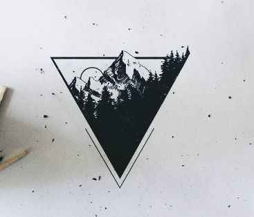 For my love of the mountains this would complement my beach tattoo a lot! Coverup Tattoo Design For Man, Tattoo Designs Men Arm, Strand Tattoo, Moutain Tattoos, Cover Up Tattoos For Men, 20 Tattoo, Geometric Mountain Tattoo, Mountains Tattoo, Love Mountains