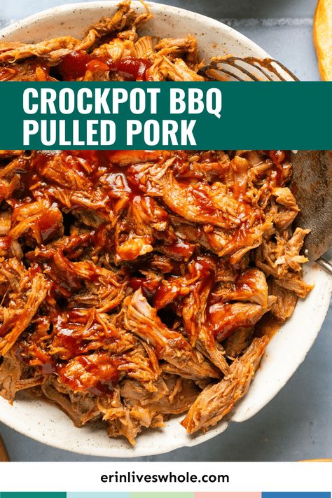 Tonight's dinner just got way easier! This Crockpot BBQ Pulled Pork is a simple recipe that combines lots of ease and even more flavor. With 8 servings, this dish is great for a crowd! Pulled Pork Crock Pot Recipes Bbq, Bbq Pork Crockpot, Pulled Pork Dinner, Crockpot Pulled Pork Bbq, Crock Pot Pulled Pork Recipe, Pork Crockpot Recipes, Pulled Pork Leftovers, Crockpot Pulled Pork, Pork Dinner