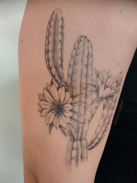 Saguaro Blossom Tattoo, Cactus Tattoo Women, Boho Cactus Tattoo, Floral Cactus Tattoo, Hummingbird Cactus Tattoo, Cereus Tattoo, Desert Inspired Tattoos, Saguaro Cactus Blossom Tattoo, Flowering Cactus Tattoo