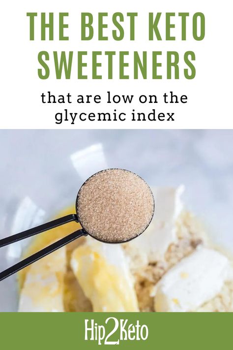 Here are keto-friendly sweeteners we love! There are so many keto sweetener options to choose from with varying tastes and textures. Check out these keto diet friendly sweeteners that are low on the glycemic index. Low Gi Snacks On The Go, Low Gi Snacks, Low Gi Diet, Low Glycemic Sweeteners, Low Glycemic Index Foods, Low Gi Foods, Low Glycemic Diet, Glycemic Index, High Fat Diet