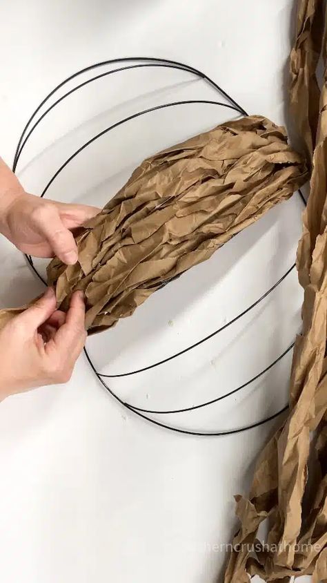 Wreaths From Dollar Tree, Diy Pumpkin Wire Wreath, Fall Wreaths 2024, Dollar Tree Wire Pumpkin Wreath Diy, Dollar Tree Door Decor, Wire Pumpkin Wreath Dollar Tree Diy, Dollar Tree Fall Wreath Diy, Dollar Store Pumpkin Wreath, Diy Jute Crafts