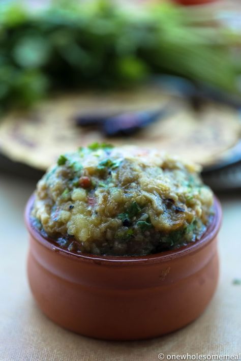 Roasted Eggplant Mash: It Goes With Everything! – OneWholesomeMeal Mashed Eggplant Recipes, Eggplant Mash, Mashed Eggplant, Eggplant Hummus, Oven Roasted Eggplant, Roasted Eggplant, Roast Eggplant, Mustard Oil, Peanut Oil