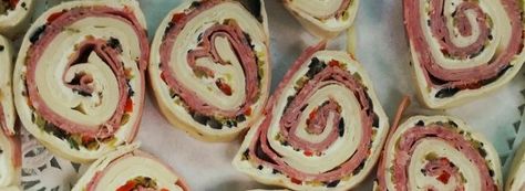 I have made these a couple times. They are very good. I use the XL tortillas and I got 5 before I used up the ham- CP Muffuletta Pizza, Secret Sister, Pizza Rolls, Roll Ups, My Mouth, Wrap Sandwiches, Tortillas, Mardi Gras, The South