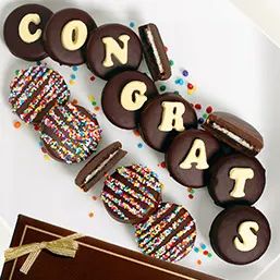 Chocolate Covered by GourmetGiftBaskets.com Covered Oreo Cookies, Oreo Cookies Dipped, Chocolate Letters, Chocolate Covered Cookies, Cookie Delivery, Dipped Oreos, Graduation Gifts For Him, Birthday Chocolates, Gourmet Gift Baskets