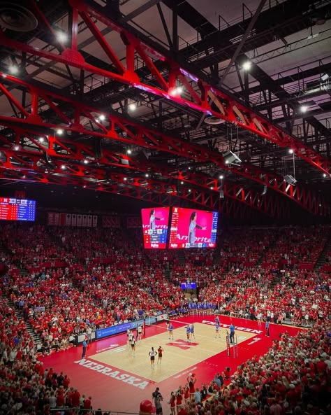 Red Volleyball Aesthetic, Volleyball Athlete Aesthetic, D1 Volleyball Aesthetic, Professional Volleyball Aesthetic, Nebraska Volleyball Aesthetic, Nebraska Volleyball Wallpaper, Volleyball Vision Board, D1 Volleyball, Volleyball Lifestyle