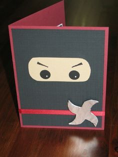 card happy birthday on Pinterest Ninja Invitations, Karate Birthday, Stamping Crafts, Ninja Birthday Parties, Ninja Birthday, Ninja Party, Birthday Cards For Boys, Boy Cards, Card Happy Birthday