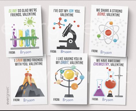 Nerdy Valentines Cards, Chemistry Valentines, Train Valentine, Kids Valentine Cards, Science Valentines, Nerdy Valentines, Biology Science, Printable School, Printable Valentines Cards