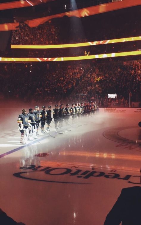 Vegas Golden Knights Aesthetic, Knights Aesthetic, Hockey Aesthetic, Golden Knights Hockey, Marc Andre, Vegas Golden Knights, Golden Knights, Hockey Rink, Ice Hockey