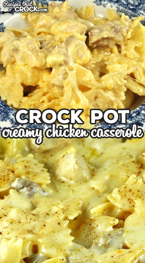 Crock Pot Chicken Casserole, Chicken Casserole With Cream Cheese, Cheese Chicken Casserole, Creamy Crock Pot Chicken, Crockpot Chicken Casserole, Casserole With Cream Cheese, Casserole Crockpot Recipes, Creamy Chicken Casserole, Kung Pao Chicken Recipe