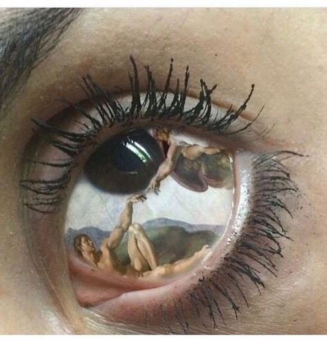 심플한 그림, The Reflection, Gcse Art, Eye Art, Pics Art, An Eye, Aesthetic Art, Collage Art, Aesthetic Pictures