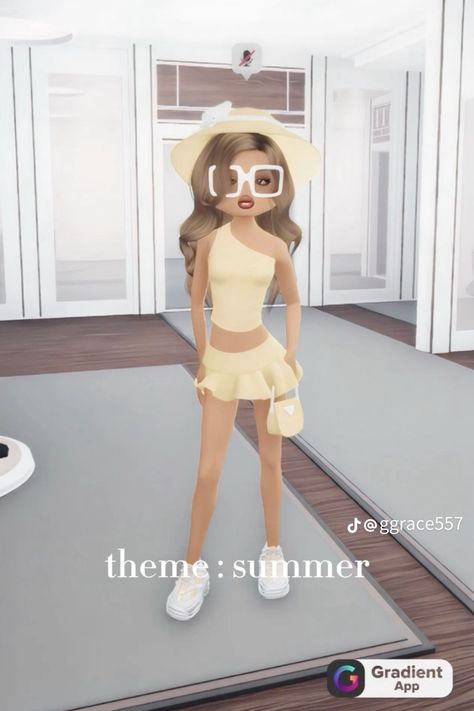 summer outfit in dress to impress (roblox) ☀️ Summer Dress To Impress Roblox Game, Dress To Impress Outfits Roblox Game Y2k, Dress To Impress Roblox Game Outfits, Summer Camp Outfits, Cruise Clothes, Camp Dress, Dress To Impress Outfits, Outfit Roblox, Roblox Dress