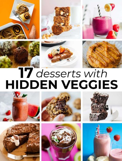 Hidden Vegetable Desserts, Vegetable Desserts, Hidden Vegetable Recipes, Veggie Desserts, Veggie Cakes, Veggies Recipes, Hidden Vegetables, Dessert Healthy, Healthy Budget