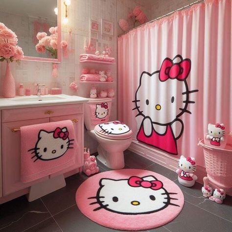 Hello Kitty And Cinnamoroll, Hello Kitty Flowers, Hello Kitty Furniture, Bouquet Cute, Hello Kitty Bathroom, Hello Kitty Room, Hello Kitty Kitchen, Girl Apartment Decor, Hello Kitty Bedroom