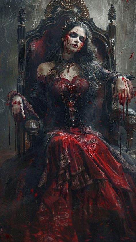 Dark Queen Art Fantasy Gothic, Phantasma Book Aesthetic, Phantasma Book, Vampire Dark Aesthetic, Vampire Queen Aesthetic, Female Vampire Aesthetic, Dark Fantasy Vampire, Dark Vampire Aesthetic, Vampirecore Aesthetic