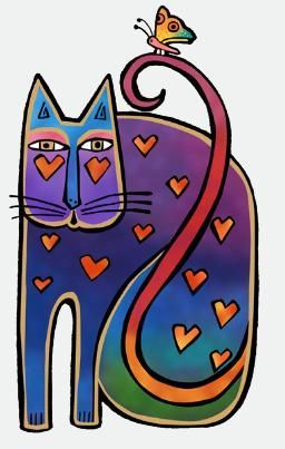 Laurel Birch, Laurel Burch Art, Laurel Burch Cats, Arte Folk, Colorful Cat, Image Chat, Cat Quilt, Tableau Art, Laurel Burch