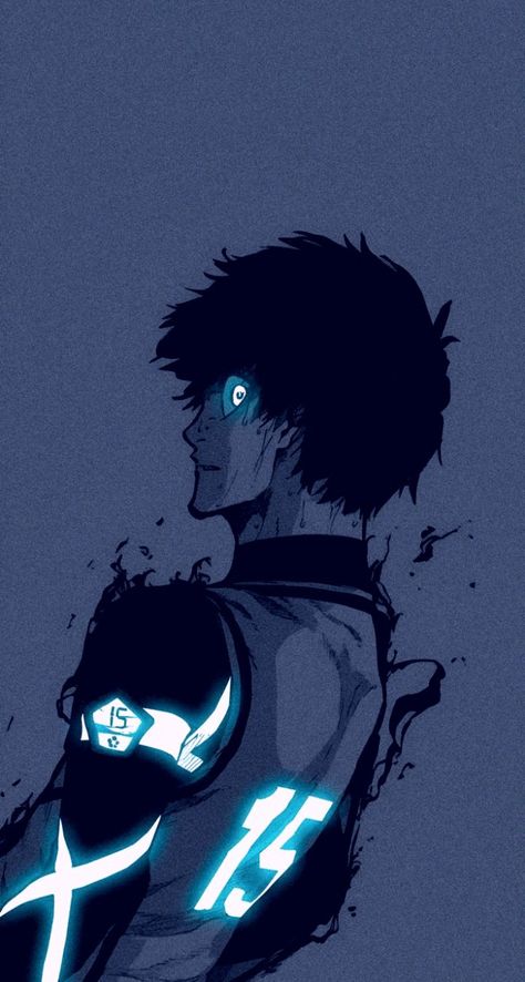 Blue Lock Glow Wallpaper, Bluelock Wallpaper Aesthetic, Best Movie Posters, Wallpaper Animes, Cool Anime Wallpapers, Locked Wallpaper, Blue Block, Cool Wallpapers Art, Monkey D Luffy