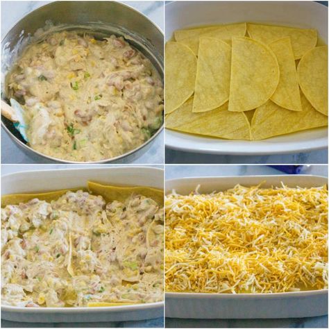 New Mexico Green Chili, Green Chili Chicken Enchilada Casserole, Green Chili Chicken Casserole, Green Chicken Enchilada Casserole, Quick Casserole, Green Chile Chicken Enchilada Casserole, Quick Casserole Recipes, Casserole Meals, Mexico Recipes