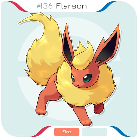 Flareon Pokemon, Pokemon Flareon, Hyrule Castle, Pokemon Painting, Pokemon Tattoo, Pokemon Eeveelutions, Eevee Evolutions, Pokemon Pokedex, Pokemon Collection