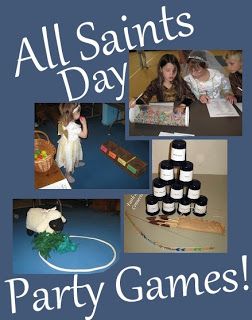 Catholic Inspired: All Saints Day Game All Saints Day Party, Catholic Icing, Saint Costume, Catholic Kids Activities, Reformation Day, Saints Game, Catholic Homeschool, Catholic Education, Catholic Crafts