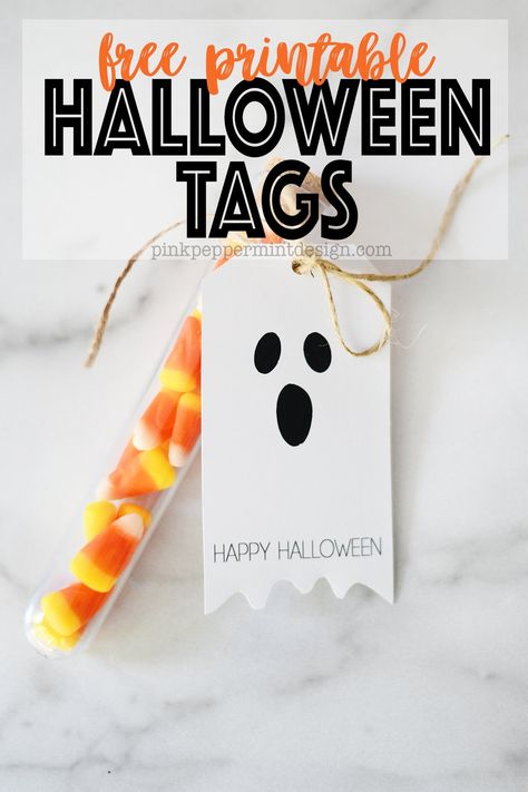 Halloween Ideas Archives - Pink Peppermint Design Printable Halloween Tags, Halloween Treat Tags, Cute Halloween Treats, Halloween School Treats, Halloween Teacher Gifts, Free Printable Halloween, Pink Peppermint, Halloween Gift Bags, Halloween Goodie Bags