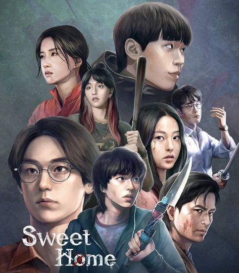 Sweet Home Kdrama Fanart, Sweet Home Fanart, Korean Tv Series, Korean Tv Shows, Best Kdrama, Korean Drama Series, Entertainment Video, Hidden Love, Korean Drama Best