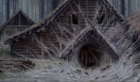 Dark Wood Game, Darkwood Concept Art, Horror Games Aesthetic, Spider Concept Art, Dark Fantasy Forest, Spider Mark, Spider House, House Spider, Dark Woods