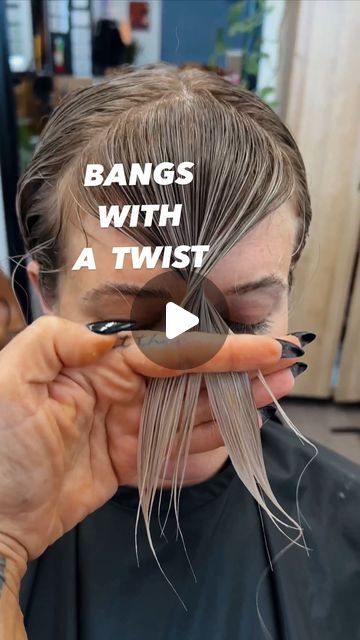 Layered With Bangs Haircut, Trimming Your Own Bangs, Trim Bangs Diy, The Rachel Haircut With Bangs, Beth Dutton Bangs Diy, Diy Side Bangs Haircut, Diy Shaggy Bangs, Cut Wispy Bangs Diy, Trim Your Own Bangs