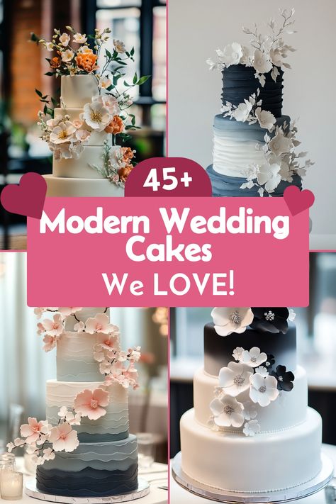 Ready to find the perfect modern wedding cake? Check out these 49 stunning designs that are all about sleek elegance and modern style. From minimalist details to bold accents, these cakes are everything you need to wow your guests. Explore the full list and get inspired! #modernwedding #chiccakes #weddinginspo Carrot Cake Wedding, Contemporary Wedding Cake, Contemporary Wedding Cakes, Minimalist Details, Modern Wedding Cakes, Opulent Wedding, Three Tier Cake, Modern Floral Design, Pink Wedding Cake