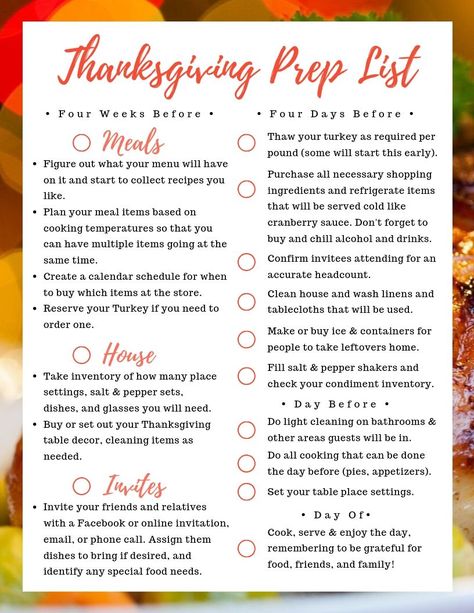 Get this free, Thanksgiving prep list so you are on top of your Thanksgiving game! #planning #freeprintable #Thanksgiving #prep #meals #TurkeyDayHosting Thanksgiving Prep List, Hosting Checklist, Friendsgiving 2023, Thanksgiving List, Thanksgiving Hosting, Thanksgiving Potatoes, Thanksgiving Tips, Thanksgiving Planning, Hosting Thanksgiving Dinner