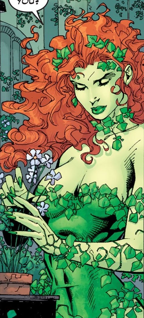 Poison Ivy Green Skin, Poison Ivy Character Comic Books, Poison Ivy Wallpaper, Poison Ivy And Batman, Fem Mahito, Poison Ivy Art, Poison Ivy Cartoon, Poison Ivy Character, Bat Women