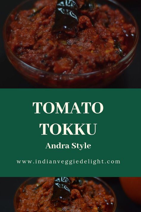 Tomato Thokku is a spicy, tangy tomato-based pickle or chutney which can be used as side dish for steamed rice, idli ,dosa and even for roti and chapathi. It is typically prepared with ripened and juicy tomatoes.|indianveggiedelight.com Tomato Pickle Recipe, Podi Recipe, Idli Dosa, Popular Side Dishes, Tomato Chutney, Chutney Recipe, Veggie Delight, Tasty Videos, Juicy Tomatoes