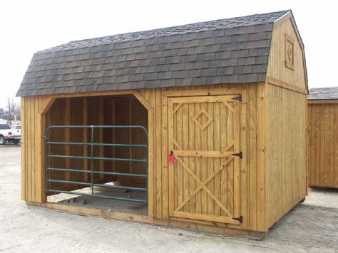 Mini barn, moveable.  Hay storage, tack room area.  Or stall area and tack.  Add lead to off one end for hay storage. Horse Shelters, Small Horse Barns, Horse Shed, Horse Tack Rooms, Hay Storage, Mini Barn, Horse Shelter, Goat Barn, Run In Shed