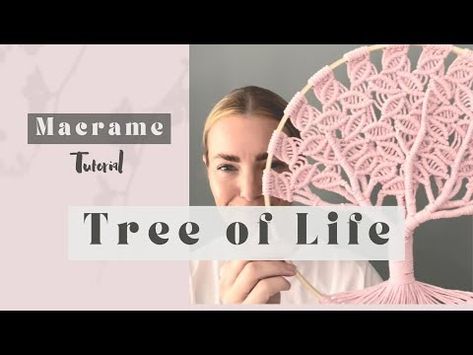 DIY | Macrame Tutorial | The 'Tree of Life' - YouTube Diy Macrame Tree Of Life Tutorial, Macrame Tree Of Life Tutorial, Tree Of Life Tutorial, Tree Of Life Pictures, Medium Macrame Wall Hanging, Diy Macrame Tutorial, Macrame Tree Of Life, Basic Macrame Knots, Macrame Tree