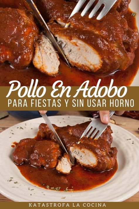 Vamos a hacer Pollo En Adobo y vamos a tratar de hacerlo de la forma mas facil posible y sin utilizar horno.Lo que le da el sabor especial a la salsa de adobo son los Chiles secos y para eso usaremos Chile Guajillo,Chile Ancho y Chile Chipotle. Espero les guste esta receta especial para fiestas y reuniones familiares.  #PolloEnAdobo #Receta #pollo #adobo #adobado #adobosalsa #recetasdenavidad #adobochicken #recetasnavidad Guajillo Chile, Chicken Sauce, Chile Guajillo, Adobo Chicken, Chipotle Chicken, Adobo Sauce, Hispanic Food, Chipotle Pepper, Family Reunions