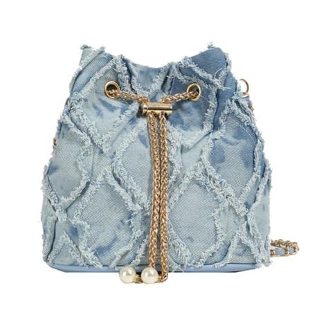 Iconic Handbags, Denim Diy Clothes, Mini Sling Bag, Boho Chic Bags, Jean Purse, Denim Crossbody, Denim Handbags, White Shoulder Bag, Nylon Handbag