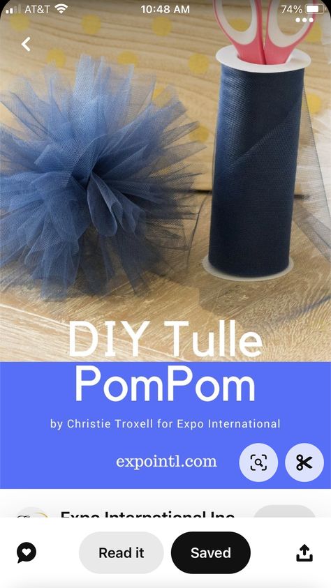 Tulle Crafts Decoration, Tule Pom Pom Diy, How To Make A Tulle Pom Pom, Tulle Pom Pom Centerpiece, How To Use Tulle To Decorate, Tulle Ideas Decoration, What To Do With Tulle, Tulle Party Decorations, Tulle Centerpiece Diy