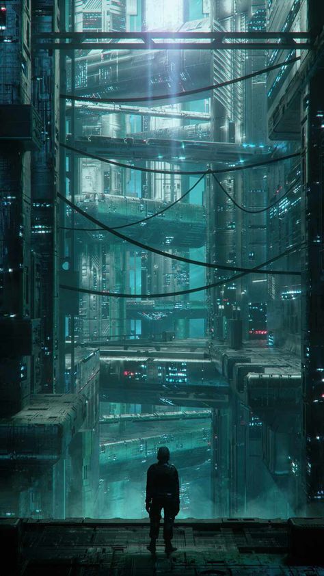 Kota Masa Depan, Scifi Artwork, Dystopian Aesthetic, Future Aesthetic, Sci Fi City, Cyberpunk Aesthetic, Cyberpunk City, Aesthetic Board, Arte Cyberpunk