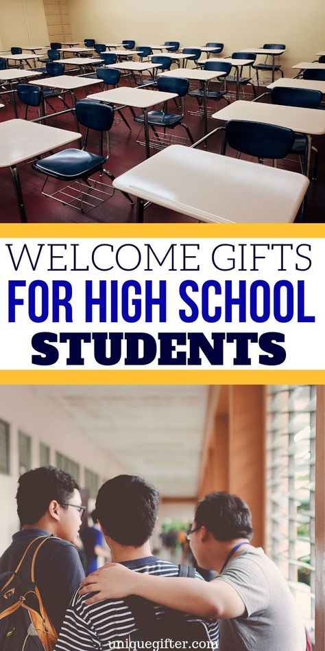 Welcome Gifts for High School Students | Welcome Presents | Gifts To Welcome Students | Creative Gifts To Welcome High School Students | #gifts #giftguide #presents #creative #highschool #welcome #uniquegifter Gifts For High School Students, Student Welcome Gifts, Welcome Back Gifts, Students Gifts, School Swag, Welcome Students, Exchange Student, Classroom Gifts, Welcome Gifts