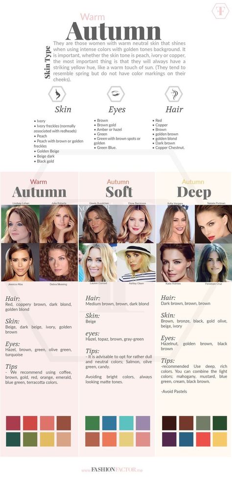 Deep Autumn Color Palette, Autumn Skin, Soft Autumn Color Palette, Yellow Skin, Color Rubio, Skin Undertones, Mode Tips, Warm Skin Tone, Deep Autumn