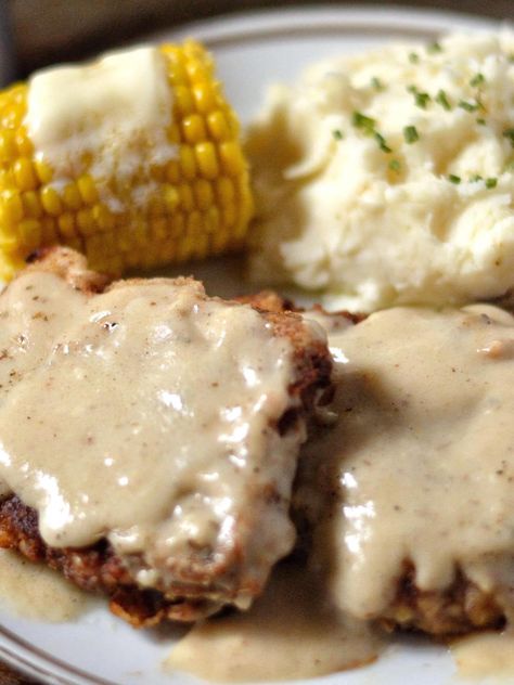 Country Fried Steak Recipe - Coop Can Cook How To Cook Cube Steak, Recipe For Cube Steak, Country Steak, Husband Dinner, Tenderized Round Steak, Country Fried Steak Recipe, Coop Can Cook, Chicken Fried Steak Recipe, Cooks Country