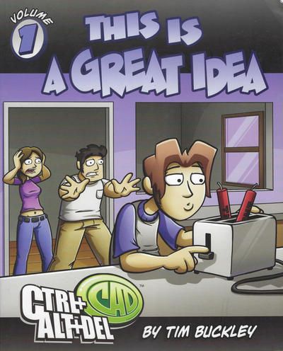 GCD :: Cover :: Ctrl+Alt+Del #1 - This Is a Great Idea Ctrl Alt Del, Tim Buckley, Comic Template, Telling Time Worksheets, Penny Arcade, Mickey Mouse Coloring Pages, Angel Books, Lemon Demon, Book Description