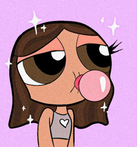 Brown Hair Cartoon, Arte Glitter, Wallpaper Edgy, Super Nana, Powerpuff Girls Wallpaper, Aesthetic Cartoon, Wallpaper Disney, Aesthetic Brown, Powerpuff Girl