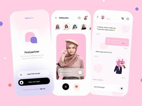 Dating App Prototype Exploration 💖 Dating App Design, App Campaign, Valentines Campaign, Bumble Bff, Lazy Night, Mobile Ui Patterns, App Interface Design, App Interface, Dating App