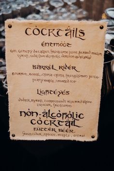 56 Middle Earth Cocktails and Drinks ideas | yummy drinks, cocktails, middle earth Tolkien Wedding, Middle Earth Wedding, Hobbit Wedding, Lotr Wedding, Hobbit Party, Oregon Forest, Nerd Wedding, Wedding Forest, Nerdy Wedding