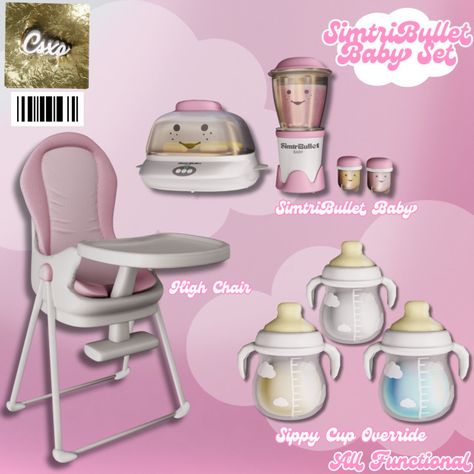 SimtriBullet Baby Set Sims 4 Swings Cc, Sims 4 Sippy Cup Cc, Sims 4 Infant Car Seat, Sims Infant Furniture, Free Sims 4 Infant Cc, Ts4 Cc Infant Furniture, Sims 4 Bust The Dust Cc, Sims Infant Mods, Sims 4 Potty Chair Cc