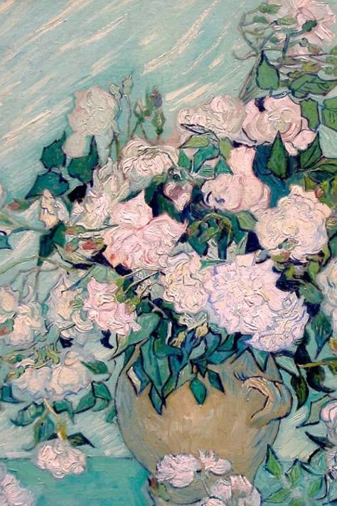 Van Gogh // White Roses Van Gogh White Roses, Van Gogh Flower Paintings, Van Gogh Flowers, Artist Van Gogh, Close Up Art, Istoria Artei, Vincent Van Gogh Art, Vincent Van Gogh Paintings, Arte Van Gogh