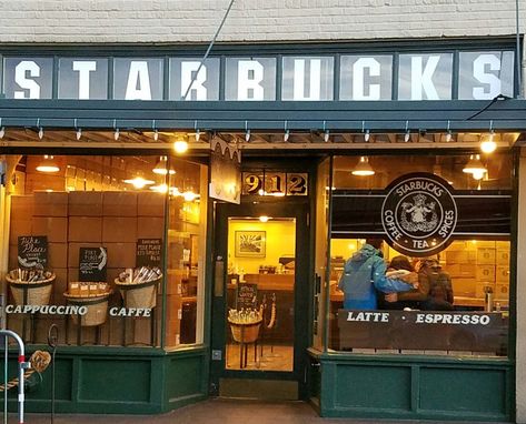 The original Starbucks in Seattle Washington Seattle Pictures, Washington Vacation, Tea Places, Country Facts, Starbucks Refreshers, Spice Tea, My Cup Of Tea, Starbucks Coffee, Seattle Washington