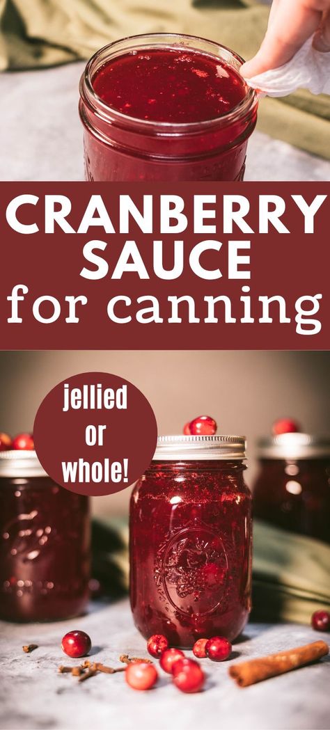 Homemade Canned Cranberry Sauce, Carrot Recipes Canning, How To Can Cranberry Sauce, Prego Sauce Recipe Canning, Canned Whole Cranberry Sauce Recipes, Homemade Jelly Cranberry Sauce, Canning Using The Oven, Canning Raspberry Sauce, Cranberry Sauce Canning