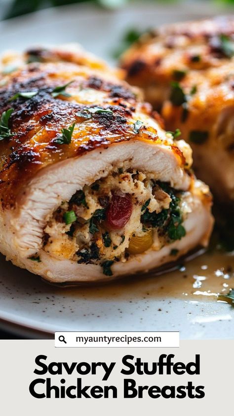 These savory stuffed chicken breasts are filled with a delicious mix of herbs and cheese, making each bite flavorful and satisfying. Perfect for family dinners or cozy fall meals, they’re a quick way to elevate your dinner. Grilled Stuffed Chicken Breast, Cozy Fall Meals, Healthy Stuffed Chicken Breast, Fall Meals, Stuffed Chicken Breasts, Stuffed Chicken Breast, Chicken Breast Recipe, Thanksgiving Cooking, Cheese Making