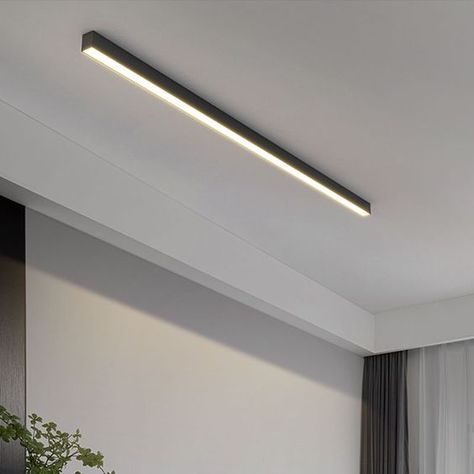 Modern LED Ceiling Light Long Strip Surface Mounted Ceiling Lamp Living Room Lighting For Bathroom Ceiling, Flush Mount Led Ceiling Lights, Light Fittings Kitchen, Surface Ceiling Light, Led Strip Ceiling Lighting Ideas, Bathroom Lamp Ceiling, Long Ceiling Light, Tube Lighting Ideas Ceilings, Surface Lights Ceiling